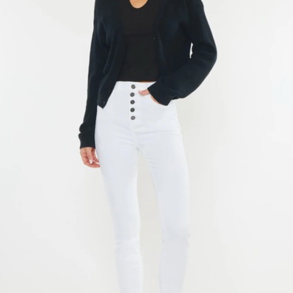 Kancan, VICI, white high waisted jeans